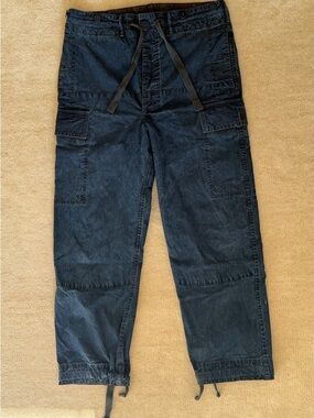 Ralph Lauren Double RL Black Cargo Trousers